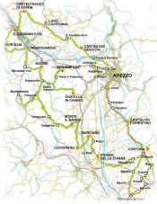 Arezzo location map